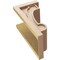 Ekena Millwork 11"W x 11"D x 22"H Wide Alma Rough Cedar Woodgrain TimberThane Corbel, Primed Tan CORUR11X11X22ALMRCPR - alternate 6